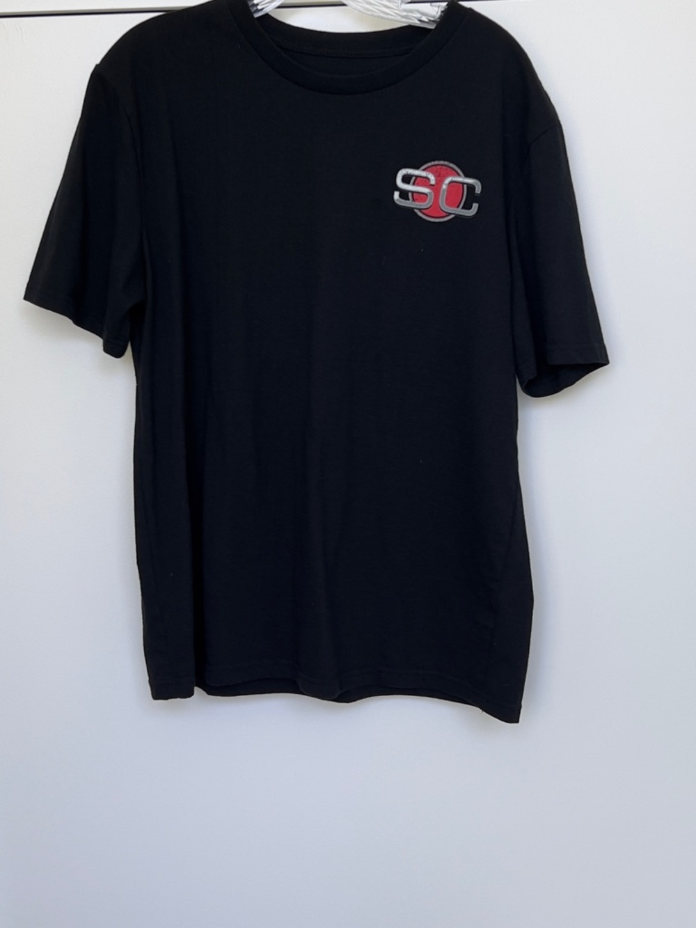 Black ESPN Men's Short-Sleeve Crewneck T-Shirt